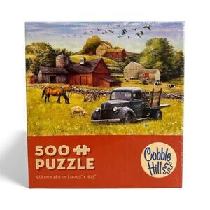 Summer Afternoon On Farm Tally Ho Farms Cobble Hill 500 pc 26" X 19" Puzzle New
